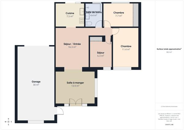 Maison à vendre  4 pièces - 70 m2 PLAISIR - 78