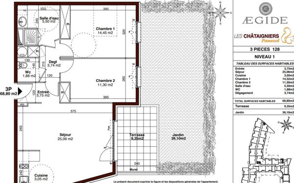 Appartement à vendre    3 pièces •  Panazol