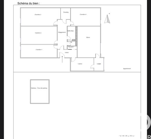 Appartement à vendre 4 pièces 87 m² Aubagne