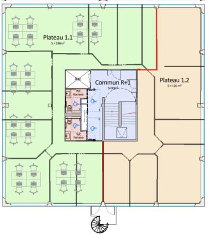 Marseille (13008) Beaux Bureaux de 205m2 - Escale Borely - A Louer