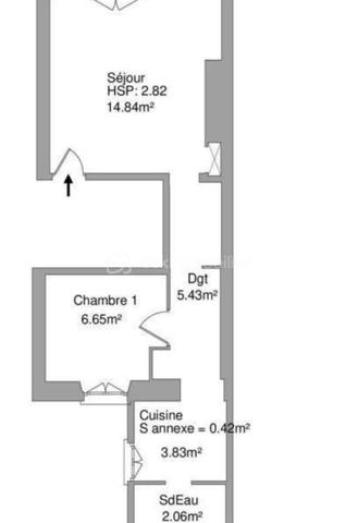 Appartement de 32,81 m²