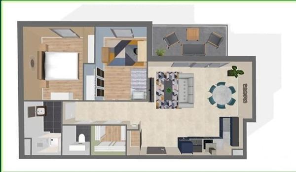 Appartement 3 pièces de 66 m² à Clouange (57185)