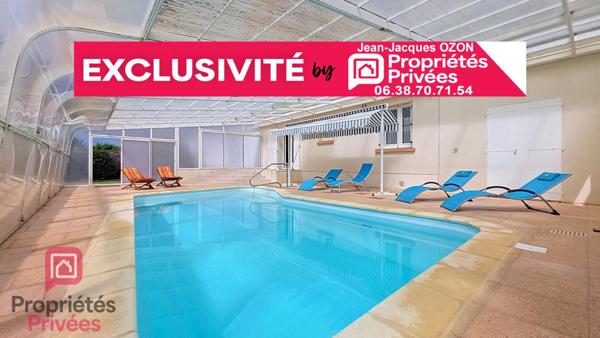 Maison familiale 115 m² avec piscine chauffée ? 3 chambres ? Double garage 100 m² ? Au calme