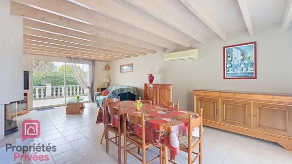Maison familiale 115 m² avec piscine chauffée ? 3 chambres ? Double garage 100 m² ? Au calme