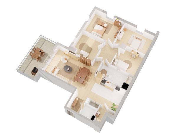 Appartement Reze 5 pièce(s) 102.47 m2