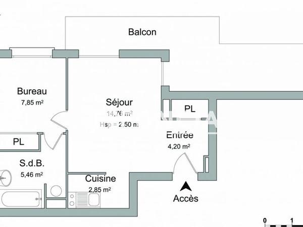 Location Appartement 2 pièces 35.12 m² - RUE DU 10 SEPTEMBRE 1942 Valenciennes 59300