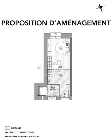 Lyon 2e – Studio – 27m² – Plateau à rénover