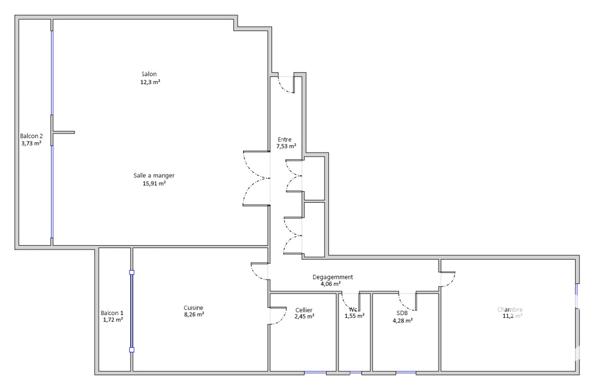 Appartement à vendre 3 pièces 67 m² La Rochette