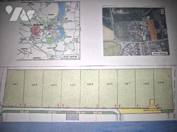 SAINT-SARDOS (82600), terrains constructibles de 816m².