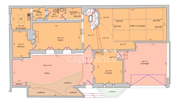 Maison d'architecte avec de beaux volumes - Bécon COURBEVOIE -