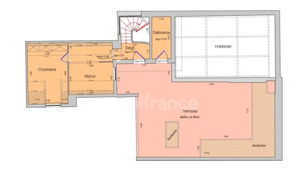 Maison d'architecte avec de beaux volumes - Bécon COURBEVOIE -
