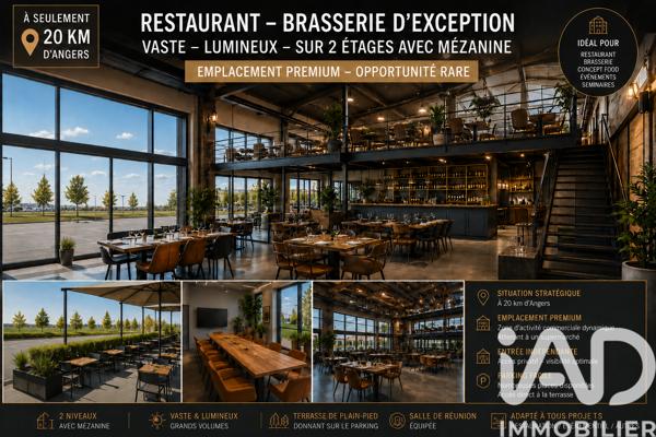 Restaurant à vendre 460 m² Bécon-les-Granits