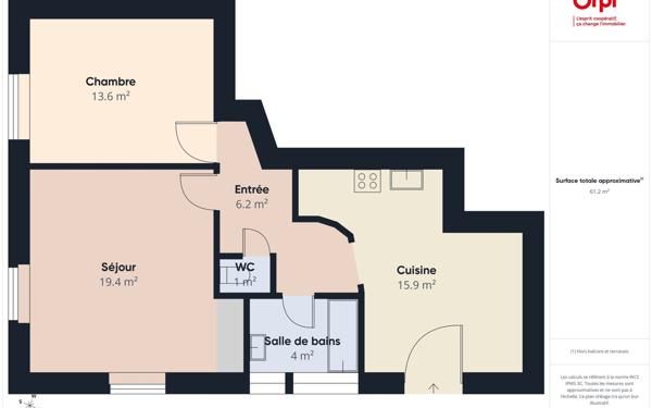 Appartement à vendre    2 pièces • 58,48 m2 Chambéry