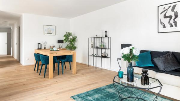 appartement neuf T3 à vendre ROUEN rive droite, surface 79.05 m2 + balcon 13.10 m2.