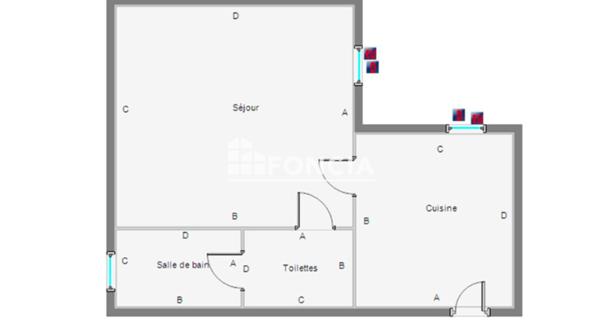 Location Studio meublé 26.81 m² - Montluçon 03100