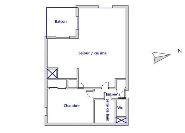 Appartement
         2 pièces
        - 44 m² Exclusivité 230 000 € *
