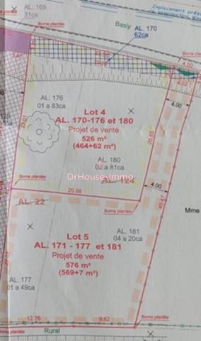 Terrain à vendre de 526 m²