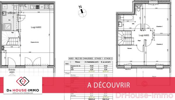 Appartement à vendre 5 pièces de 129 m²