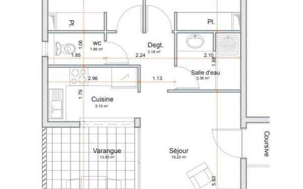 Appartement à vendre    3 pièces •  Cayenne