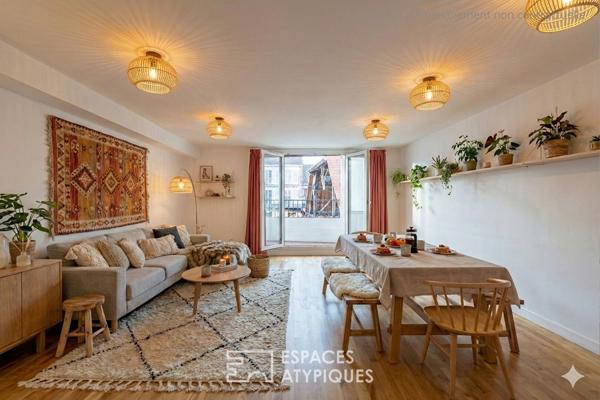 Duplex de caractère avec vue sur les Halles