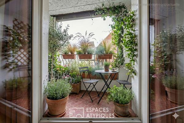 Duplex de caractère avec vue sur les Halles