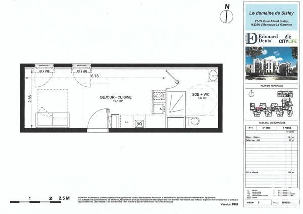 Appartement à vendre 1 pièce 25 m² Villeneuve-la-Garenne