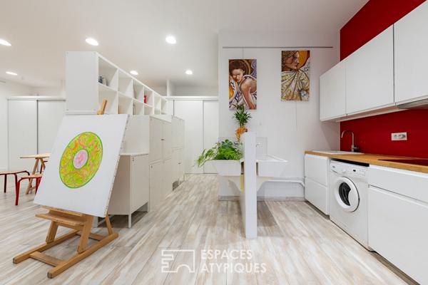 Atelier d’artiste réhabilité dans un ancien cloître – Wazemmes