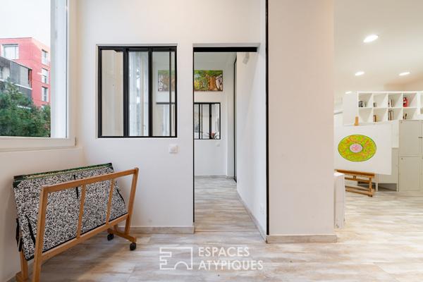 Atelier d’artiste réhabilité dans un ancien cloître – Wazemmes