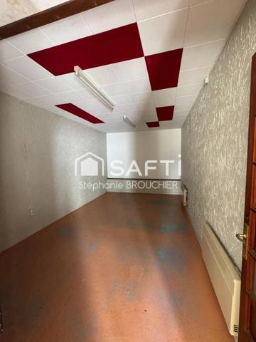 Appartement avec cave terrasse cour et local commercial