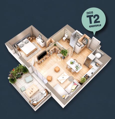 Appartement - À vendre - 47 m² - LES SORINIERES | The Door Man
