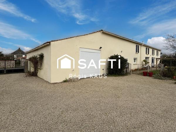 Maison en pierre 3-4 chambres avec piscine, dépendances et jardin paysagé