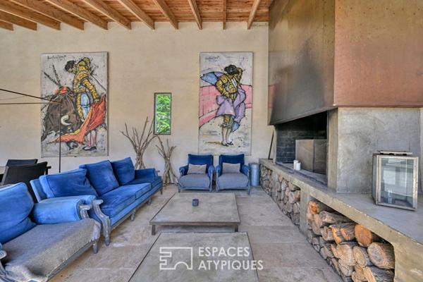 Mas contemporain avec piscine en Camargue