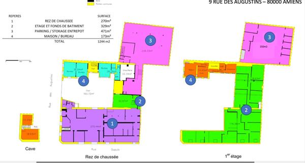 Ideal investisseur!  Immeuble de rapport au coeur du centre-ville Amiens  1200m2 sur une parcelle de 938m2