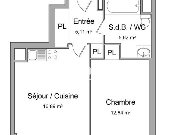 Location Appartement 2 pièces 40.5 m² - 21 RUE JEAN PIESTRE Corbeil Essonnes 91100