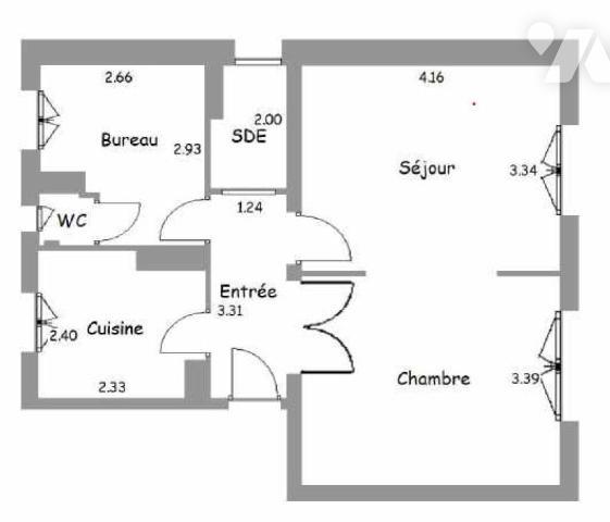 LA GARENNE COLOMBES - MARCHE DES VALLEES - COLLEGE ALBERT CAMUS - 2 PIECES. 48 m²