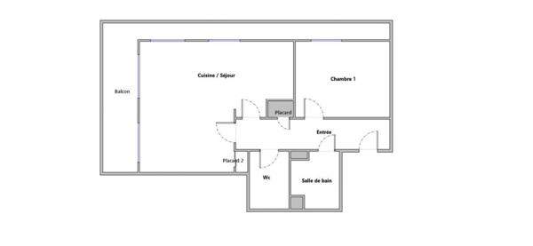 Appartement à vendre 2 pièces 55 m² Nanterre