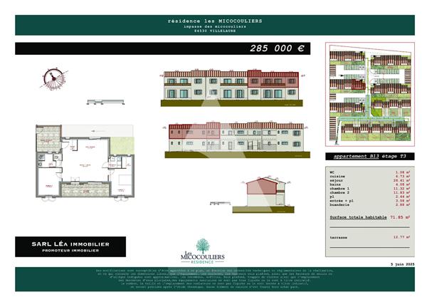 Appartement 3 pièces 71.85 m2