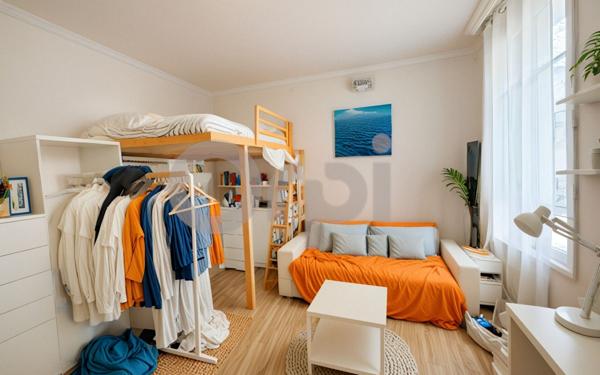 Appartement à vendre    1 pièce • 34,36 m2 Paris 20