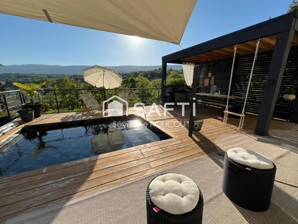 GRANDE PROPRIÉTÉ RARE À VALSERHÔNE – DOUBLE HABITATION INDÉPENDANTE – VUE PANORAMIQUE PLEIN SUD – IDÉAL FRONTALIERS