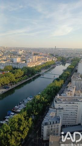 Appartement à vendre 2 pièces 43,59 m² Paris 19