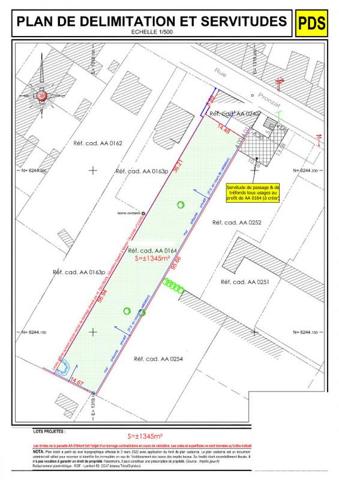 44560 Paimboeuf  Terrain hors lotissement de 1345 m2