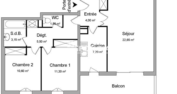 Location Appartement 3 pièces 65.95 m² - Monteux 84170