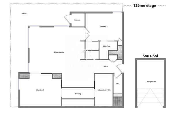 SUPERBE APPARTEMENT AVEC TERRASSE ET GARAGE À LA TOUR YCONE