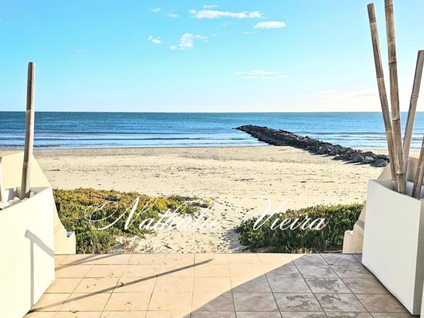 Carnon Plage (34130) VUE MER - APPARTEMENT TRAVERSANT T2 - 2 TERRASSES - BOX