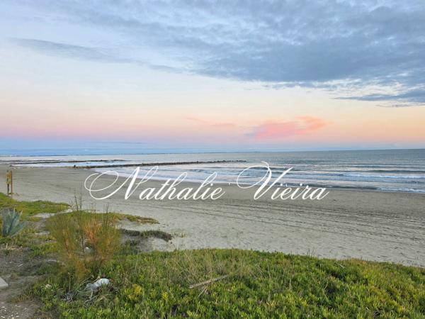 Carnon Plage (34130) VUE MER - APPARTEMENT TRAVERSANT T2 - 2 TERRASSES - BOX