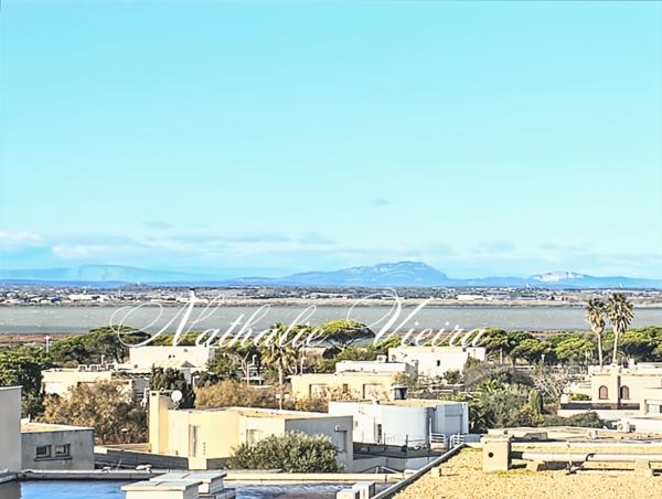 Carnon Plage (34130) VUE MER - APPARTEMENT TRAVERSANT T2 - 2 TERRASSES - BOX