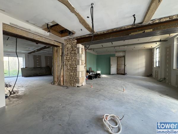 Maison de caractère en plein centre de Meursac – 307 m² habitables – Gros potentiel à finir de rénover