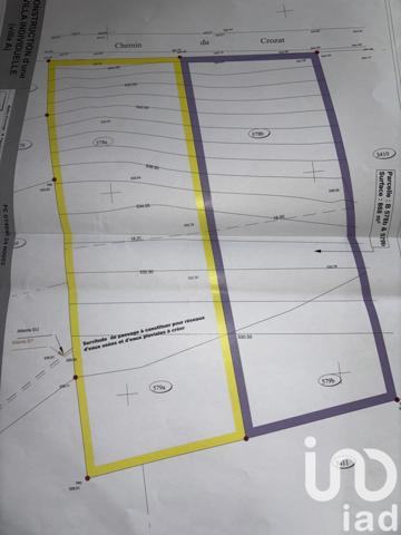 Terrain à vendre 975 m² Bonne