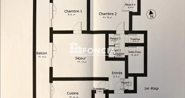 Location Appartement meublé 3 pièces 61.28 m² - Montmorency 95160