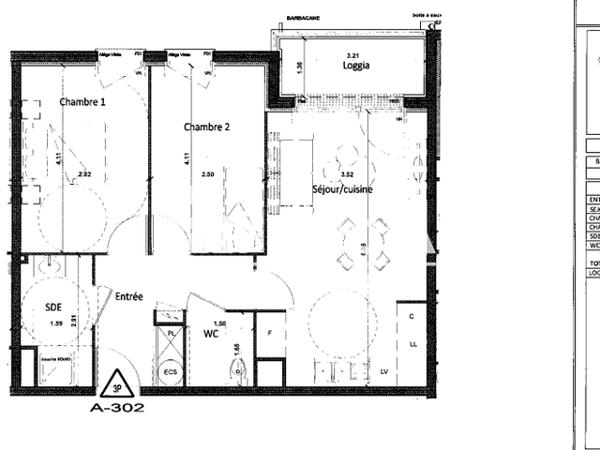 Location Appartement 3 pièces 56.3 m² - 14-16 RUE ALBERT FORCINAL Gisors 27140